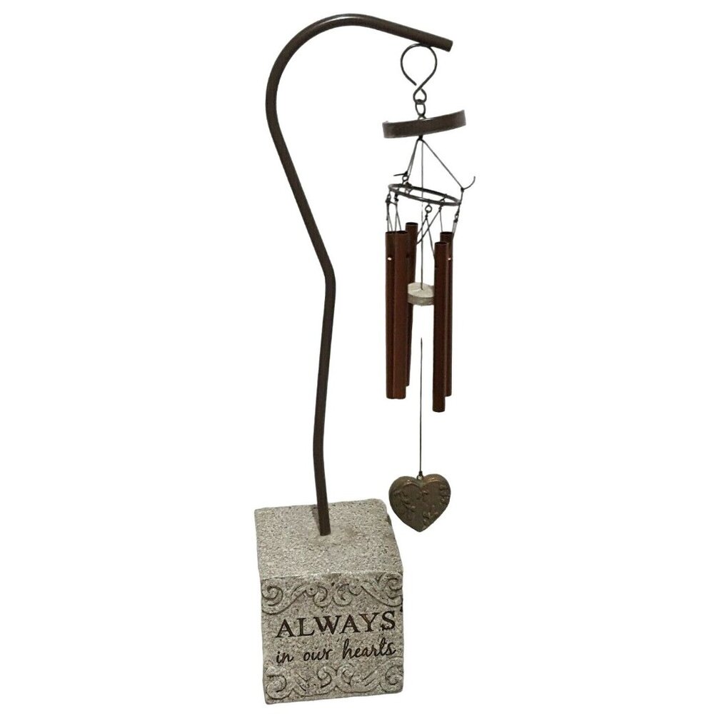Pet Memorial Wind Chimes Gray – Dog Cat Loss Sympathy Remembrance Gift